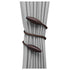 2 Pack Curtain Tiebacks -Dark Brown