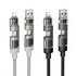 4-in-1 240W USB-C & Lightning Fast Charging Cable Compatible with Multiple