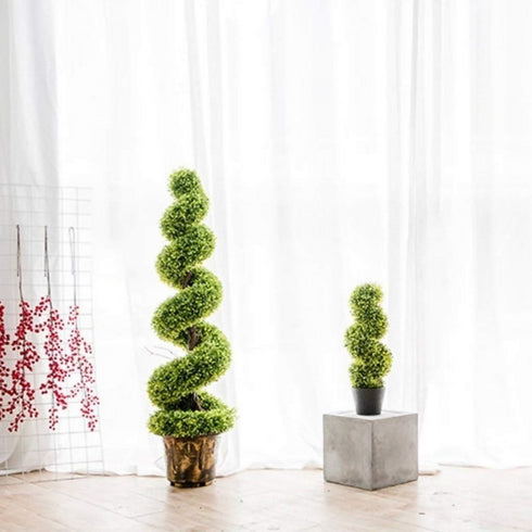 Outdoor Artificial Spiral Twist Topiary Tree