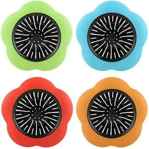 pack of 4 silicone sink strainer