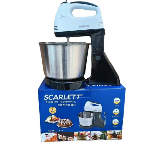 2L Scarlett 260watt Electric 7 Speed Cake Egg Food Mixers