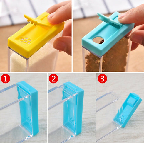 Plastic Spice Seasoning Shaker Container Set