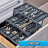 Smart Drawer Organizer, Multi-Level Jewelry and Cosmetics Storage