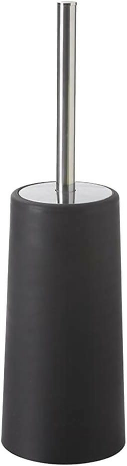 Toilet Brush with Stainless Steel Handle - Black