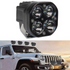 Set of 2 LED Square High-Performance Driving Light Spotlights