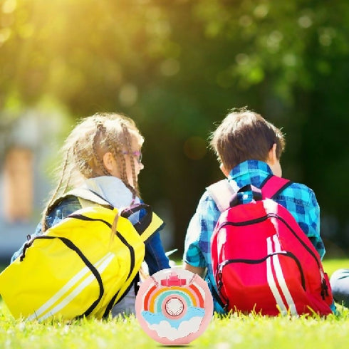 Round Water Bottle with Straw