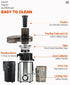 Slow Juicer Dual Speeds Juicer Extractor Machine