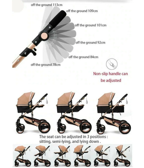 Baby Stroller 3 in 1 Newborn Baby Carriage