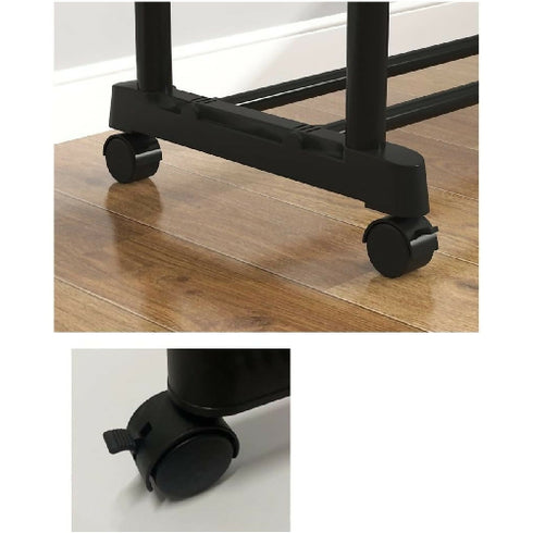 Double Rail Metal Hanging Clothes Rack