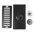 Black Linear Rectangular Floor Drain : 300x100mm