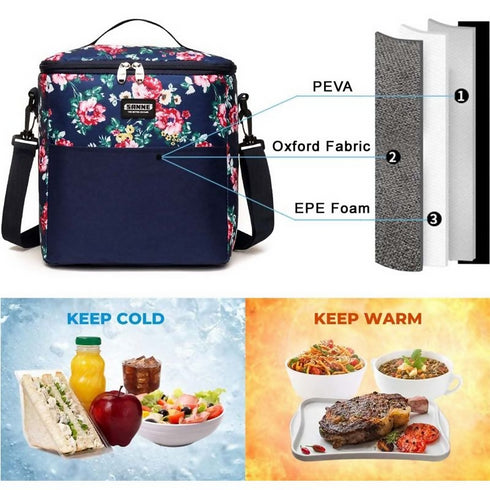 Large Reusable Lunch Bag Insulated Lunch Box