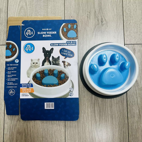 Slow feeder bowls for pets