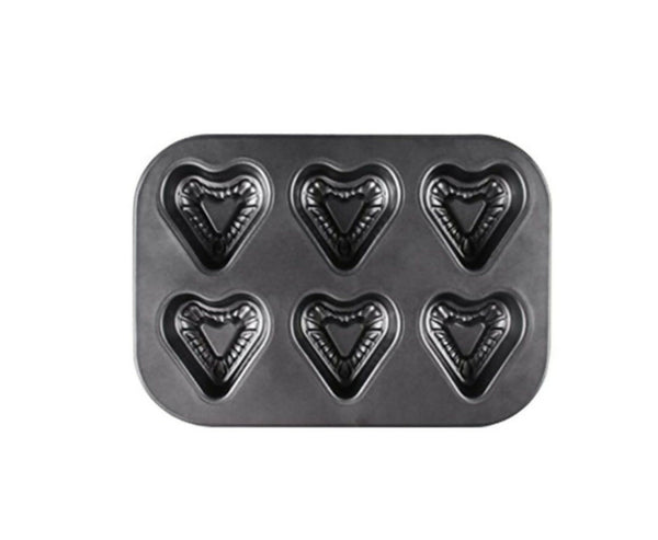 W-504 6-Hole Heart Shaped Mold