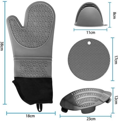 7PCs Set Silicone Glove Kitchen Tool Set (Pack of 7)