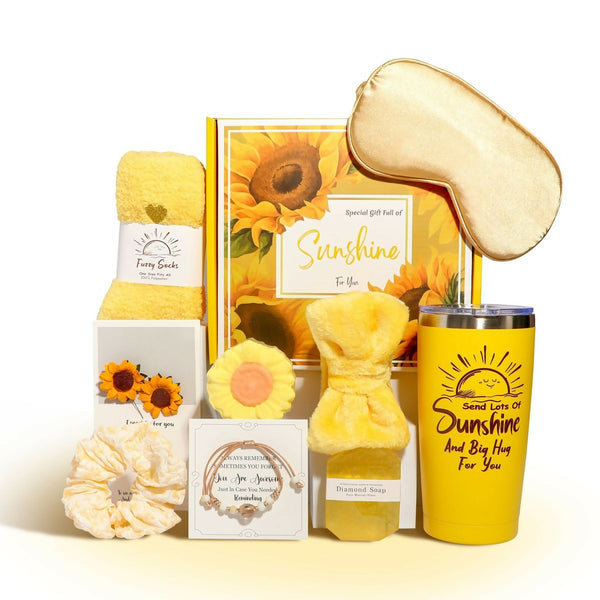 10 Pcs Sunshine Relaxing Spa Gift Basket for Women