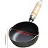 Cast Iron Melting Pot, Mini Egg Frying Pan Oil Heating Pan Milk Butter Warmer Pot with Wood Handle for Home Kitchen