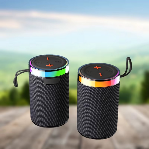 Portable Outdoor Mini RGB Wireless for Bluetooth Speaker 5W Output Stereo Subwoofer Speaker