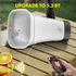 Solar-Powered Megaphone Speaker Portable Wireless BT PA Bullhorn Outdoor Recording Speaker