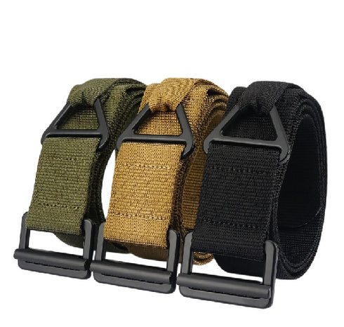 Heavy-Duty Metal Buckle Military Style Survival Tactical Belt x3