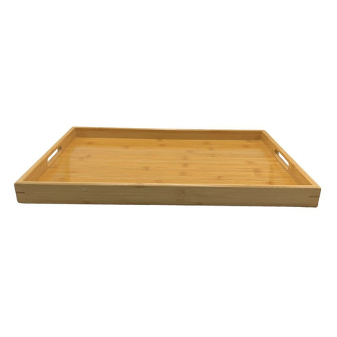 Bamboo Breakfast Tray Size : 43.7X29.5X5CM