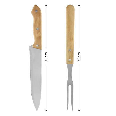 Portable 2Piece Braai Utensils Set