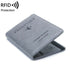Travel Passport Holder with RFID Protection - Grey