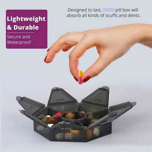 Quality Waterproof 7 Grid Easy Use Pill Box Organizer Case