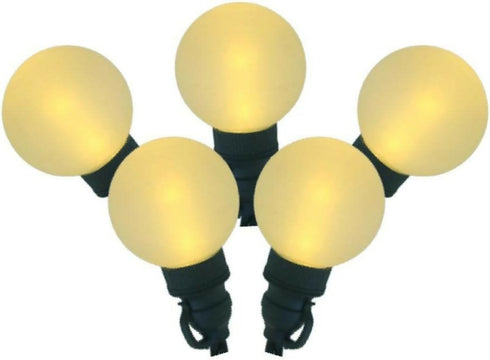 LED Round 10 White Color Bulb String Light Warm White 5M