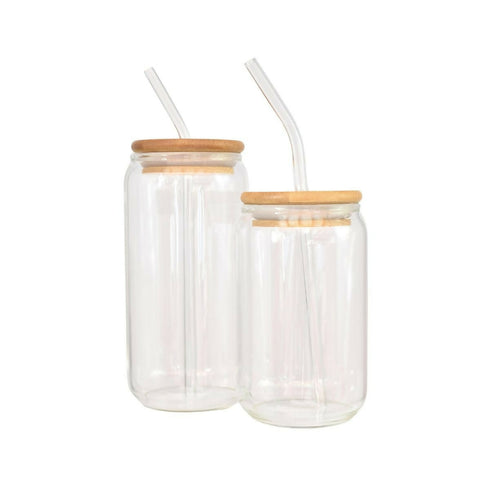 High borosilicate glass mug with lid