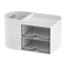 Multi-Compartment Compact Two-Drawer Desk Organizer