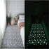 Glistening Glow In The Dark Washable Rug Cushy Bedside Mat - Moon