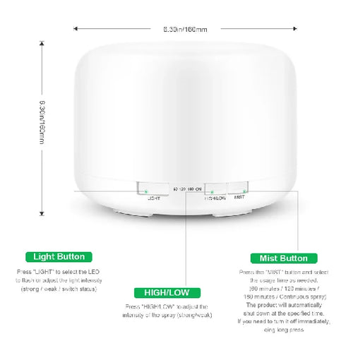 Ultrasonic Cool Mist Aroma Diffusser
