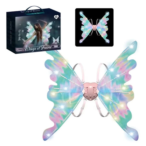 Electric Light up Moving Butterfly Wings Toys for Kids Girl