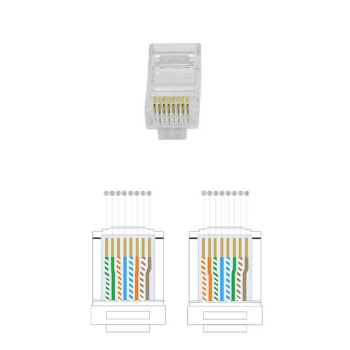 Gold-plated category 6 100pcs