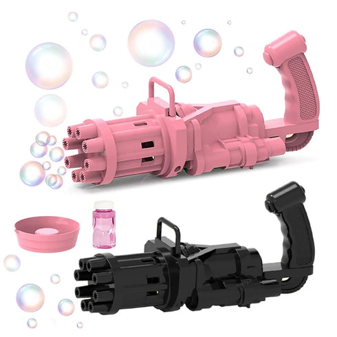 8 Hole Automatic Gatling Bubble Machine Bubble Gun