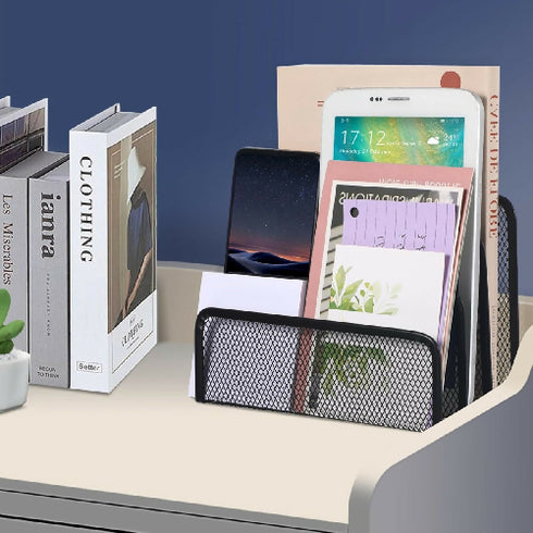 Modern Mesh Desktop Stationary and Book Organizer Set
