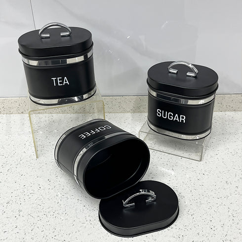Loaf Bread Bin and Coffee Sugar Tea Canister Set