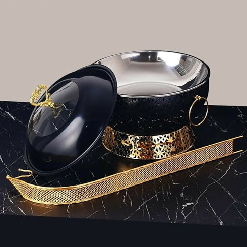 Round Stainless Steel Chafing Dish Buffet Set
