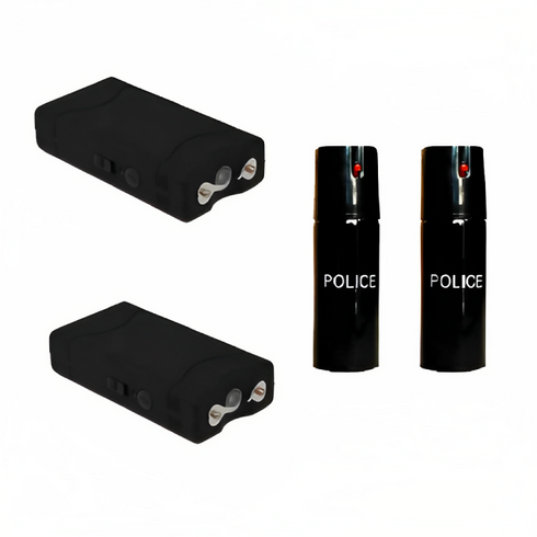Self Defense Combo -2 (60ml) Pepper Spray and 2 Mini Stun Gun