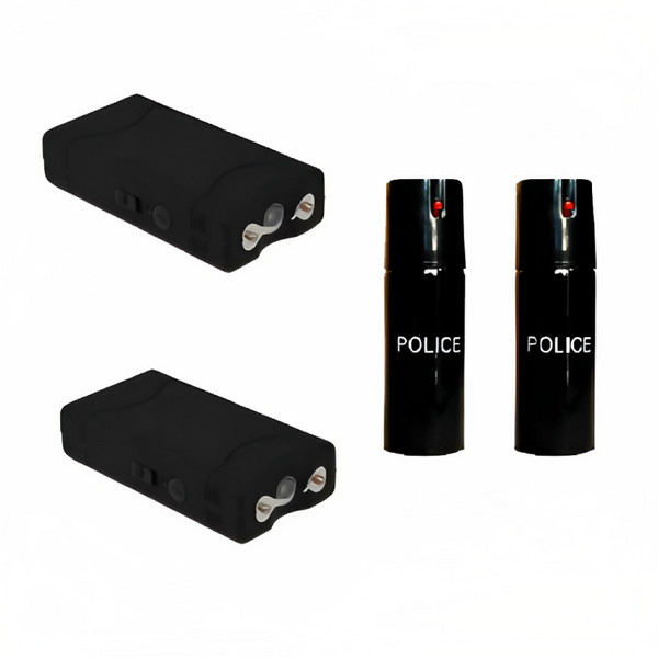 Self Defense Combo -2 (60ml) Pepper Spray and 2 Mini Stun Gun