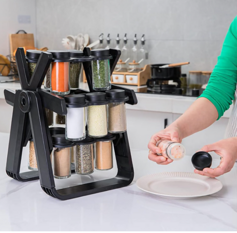 18 JAR ROTATING SPICE RACK