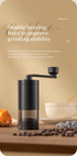 High Quality Manual Hand Coffee Bean Grinder with Adjustable Ce Hand Crank Coffee Grinder