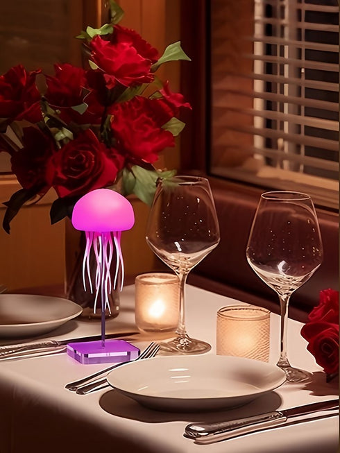 Jellyfish LED Night Light - Multi-Colour Mood Lamp for Bedroom & Home Décor