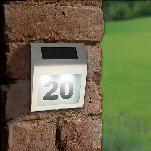 Solar House Number Lamp