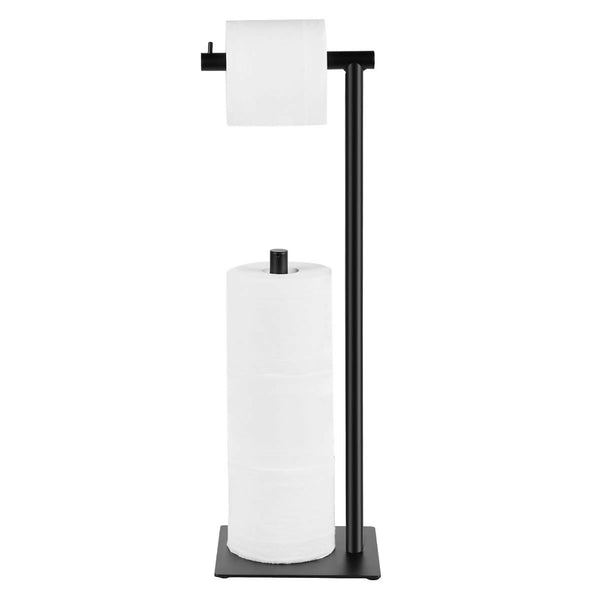 Black Toilet Paper Holder Stand