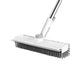 3-in-1 L-Shaped Floor Scrub Brush with Adjustable Handle- 360 Rotating Head