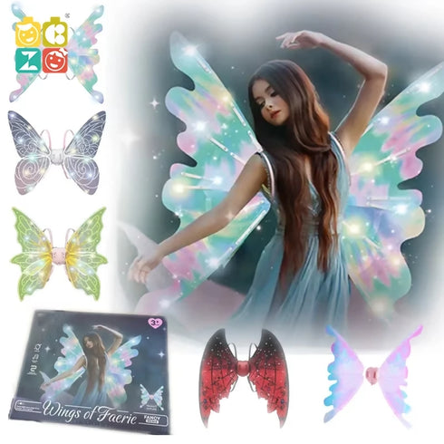 Electric Light up Moving Butterfly Wings Toys for Kids Girl