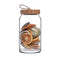 750ml Transparent Glass Jar With Airtight Acacia Wood Lid
