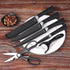 5-Piece Stainless Steel Non-stick Coating Knife Set with Gift Box
