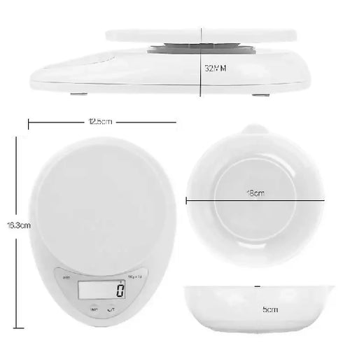 Kitchen Electronic Scale with a (5000g) Bowl